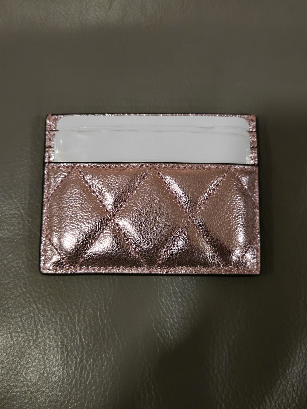 Kate Spade Glimmer Quilted Metallic Boxed Crossbody Set - Mitten Pink NWT - Picture 3 of 13